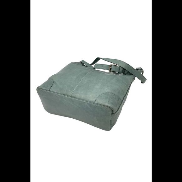 Frye Leather Melissa Drawstring Hobo Bag Sky - Picture 3 of 4